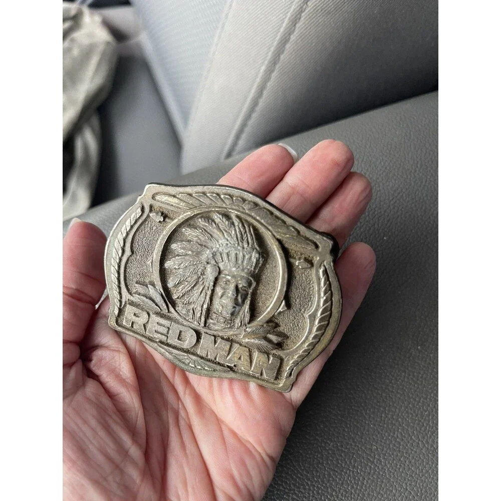 REDMAN LIMITED EDITION BELT BUCKLE 1988 VINTAGE USA PINKERTON TOBACCO CO